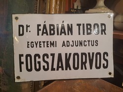 DOMBORÚ ZOMÁNCTÁBLA : DR. FÁBIÁN TIBOR FOGSZAKORVOS