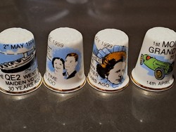 Bronte china made in England English porcelain thimble selection 1999 anniversaries
