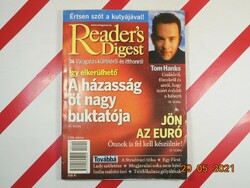 Old retro reader's digest selection newspaper magazine 2001. October - as a birthday present