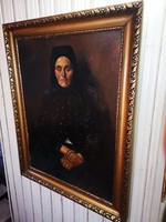 Öreg nő rózsafüzérrel Glatz Oszkár