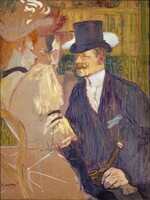 Lautrec - Angol úr a Moulin Rouge-ban - vakrámás vászon reprint