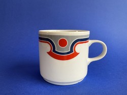 Alföldi art deco mug blue red gray