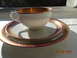 Mid century breakfast set by the famous designer r.Loewy (1893-1986) for the Rosenthal company with opulent gold