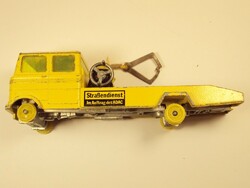 Retro toy car ambulance trailer traffic goods siku mercedes benz lp 608 v 335 made in Germany