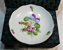 Ó Herend flower pattern bowl - 10.5 cm