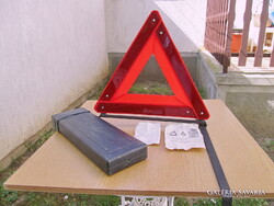 Elakadástjelző háromszög (EK-4/M , nagy méret, újszerű, Akku-Gép Ipari SZövetkezet)