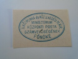 Za428.23 Sample stamp - the public works and transport m.Kir. Ministry - central post office no. Boss