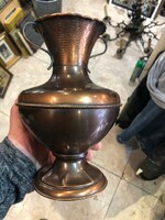 Copper flower vase, height 26 cm flawless beauty.