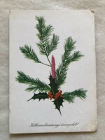 Old Christmas card with drawings - éva Gyurics drawing -3.