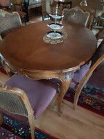 Warrings extendable dining table with 4 chairs