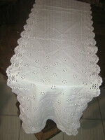 Beautiful filigree Madeira tablecloth runner