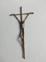Erwin huber marked bronze crucifix 1983
