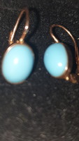 Sale! Beautiful turquoise stone earrings 14k (for 3 days only)