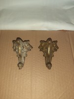 Antique copper marble clock feet