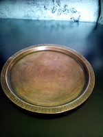 Red copper bowl plate bowls two together