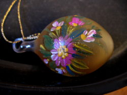 Blown glass hand painted eggs