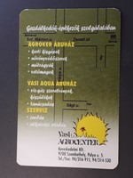 Régi Kártyanaptár 1997 - Vasi Agrocenter felirattal - Retró Naptár