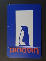 Old card calendar 1985 - with penguin inscription - retro calendar