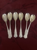 Silver pudding spoon set/ 6 pcs