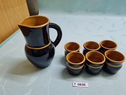 T0836 Magyarszombatfa ceramic company drinking set