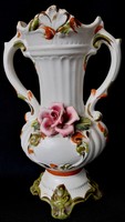 Dt/165 - capodimonte vase with 2 handles