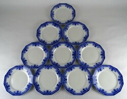 1M533 Antique Johnson Bros Porcelain Dessert Plate Set 10 pcs