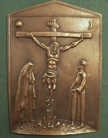 Borsos Miklós - Korpusz 28 x 20 cm bronz