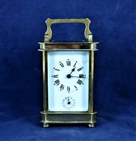 Nice, antique, traveling alarm clock, France, ca 1880!!!​​