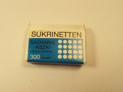 Régi retro Sacharin NSZK Kelet-német tabletta édesítőszer DÉLKER gyártó 1986