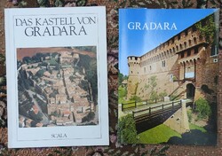 2 Gradara books and 2 postcards
