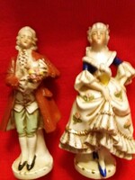 Antik ALTWIEN barokk porcelán figurapár nagyon ritka és szép állapot EGYBEN 16 cm / db képek szerint