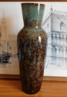 Mid century padlóváza 41 cm- valószínűleg Kispest Gránit