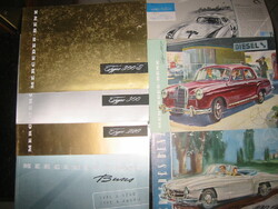 Mercedes brochures from the 1950s car exhibition