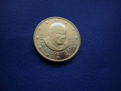 VATIKÁN / VATICAN 50 EURO CENT 2011 PÁPA RITKA!