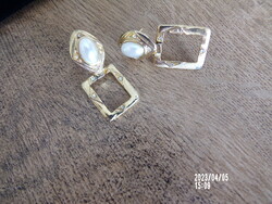 Art deco gold plated earrings