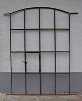 Arched iron window, industrial, workshop, loft window