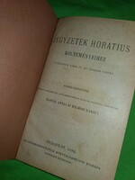 1886. Bartal Antal és Malmosi Károly :Jegyzetek Horatius költeményeihez.képek szerint Eggenberger