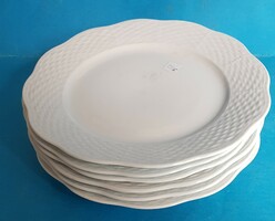 6 Herendi fehér süteményes tányér