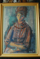 János János female portrait