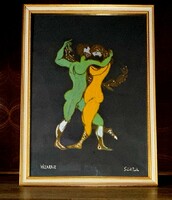 Piroska Szántó (1913-1998) pastel 50x70cm WITH CERTIFICATE OF AUTHENTICITY