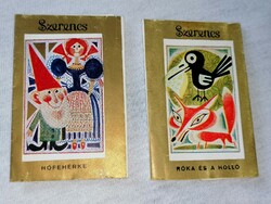 Szerencsi chocolate factory old chocolate papers, from the end of the sixties, very rare 86.