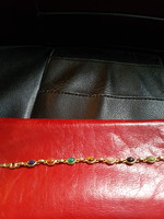 Vitange bracelet with gold-plated metal stones
