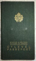 1937 Hungarian Kingdom passport! It belonged to an official of the Ministry of the Interior! Official case with registration!