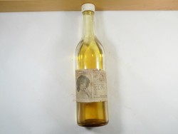 Antik üveg palack Melinda hideg dauervíz 27 cm magas