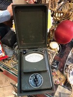 Eka amperage meter from 1951, in original wooden box, for collectors.