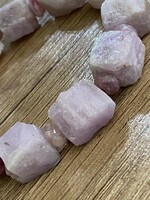 Kunzit ásvány karkötő turmalinokkal - extra különleges