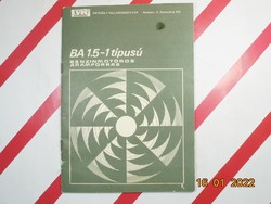 BA 1,5-1 típusú benzinmotoros áramforrás