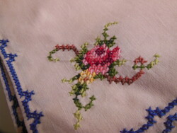 Napkin - 5 pcs - hand embroidery - 25.5 x 25.5 cm - textile - Austrian - flawless