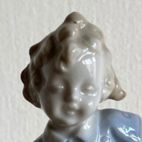 Carl Scheidig Graefenthal - Virágszedő lányka (porcelán )