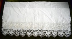 Riselt madeira drapery, curtain, decoration, possibly petticoat, apron material 2 pcs. 190 X 80 cm